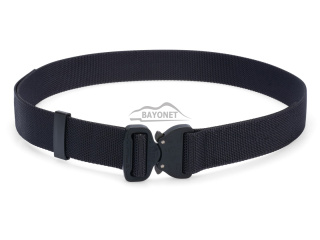 Belt medium-stiff COMBAT Black width of 45mm with metal buckle Cobra® 9kN matte Black ears Universal size 70-120cm