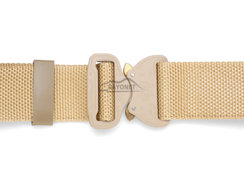 Belt medium-stiff COMBAT Beige width of 45mm with metal buckle Cobra® 9kN Universal size 70-120cm