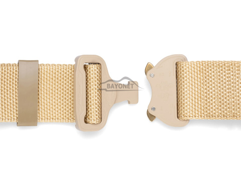 Belt medium-stiff COMBAT Beige width of 45mm with metal buckle Cobra® 9kN Universal size 70-120cm