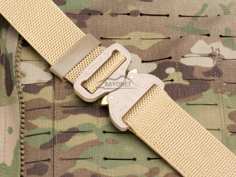 Belt medium-stiff COMBAT Beige width of 45mm with metal buckle Cobra® 9kN Universal size 70-120cm