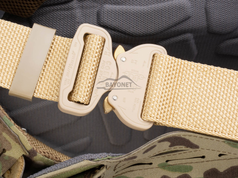 Belt medium-stiff COMBAT Beige width of 45mm with metal buckle Cobra® 9kN Universal size 70-120cm