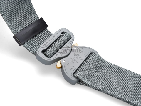 Belt medium-stiff COMBAT Darh Graywidth of 45mm with metal buckle Cobra® 9kN Universal size 70-120cm