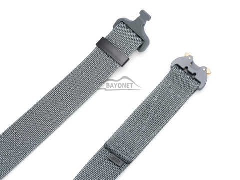 Belt medium-stiff COMBAT Darh Graywidth of 45mm with metal buckle Cobra® 9kN Universal size 70-120cm