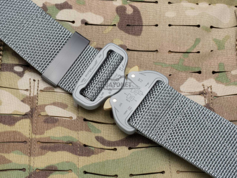 Belt medium-stiff COMBAT Darh Graywidth of 45mm with metal buckle Cobra® 9kN Universal size 70-120cm