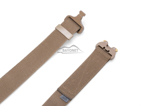 Belt medium-stiff COMBAT Coyote Brown width of 45mm with metal buckle Cobra® 9kN Universal size 70-120cm