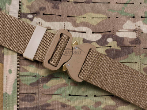 Belt medium-stiff COMBAT Coyote Brown width of 45mm with metal buckle Cobra® 9kN Universal size 70-120cm