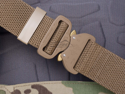 Belt medium-stiff COMBAT Coyote Brown width of 45mm with metal buckle Cobra® 9kN Universal size 70-120cm