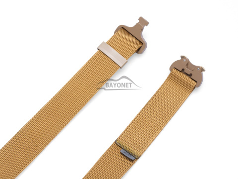 Belt medium-stiff COMBAT Coyote (Gold) width of 45mm with metal buckle Cobra® 9kN Universal size 70-120cm