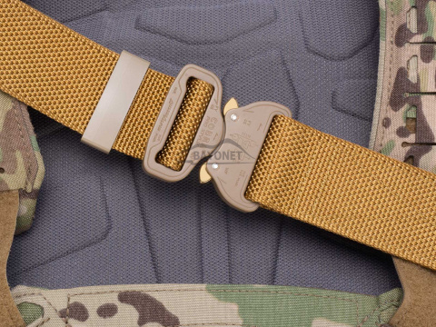 Belt medium-stiff COMBAT Coyote (Gold) width of 45mm with metal buckle Cobra® 9kN Universal size 70-120cm