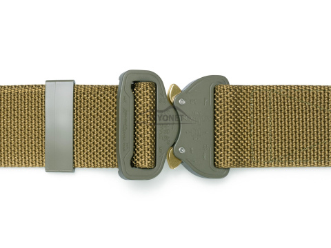 Belt medium-stiff COMBAT Khaki (Dark Coyote) width of 45mm with metal buckle Cobra® 9kN Universal size 70-120cm