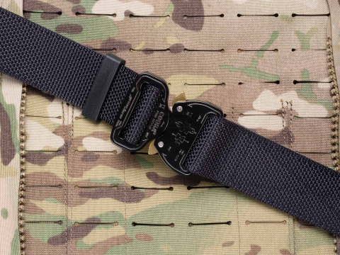 Belt medium-stiff COMBAT Beige width of 45mm with metal buckle Cobra® 9kN Universal size 70-120cm