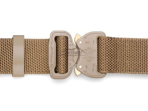 Belt medium-stiff COMBAT Coyote Brown width of 38mm with metal buckle Cobra® 9kN Universal size 70-120cm