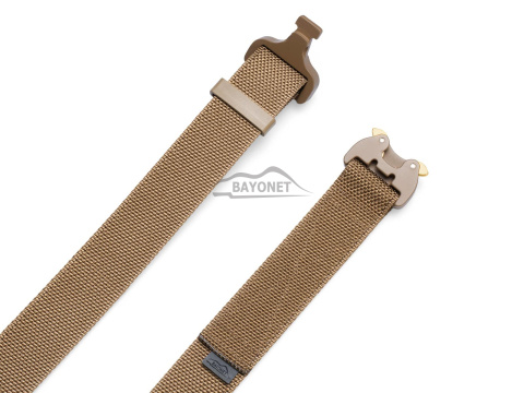 Belt medium-stiff COMBAT Coyote Brown width of 38mm with metal buckle Cobra® 9kN Universal size 70-120cm