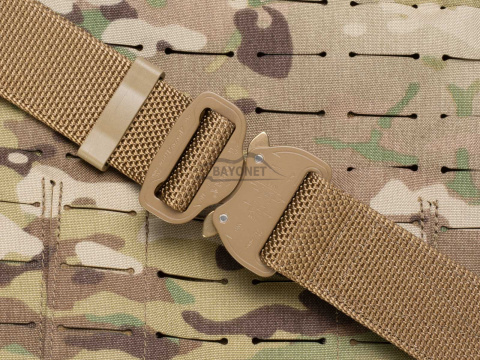 Belt medium-stiff COMBAT Coyote Brown width of 38mm with metal buckle Cobra® 9kN Universal size 70-120cm