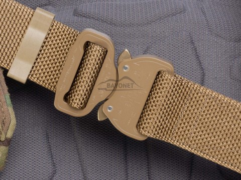 Belt medium-stiff COMBAT Coyote Brown width of 38mm with metal buckle Cobra® 9kN Universal size 70-120cm