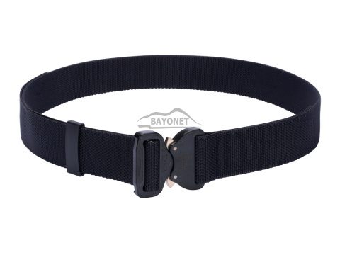 Belt medium-stiff COMBAT Black width of 45mm with metal buckle Cobra® 9kN KTL brass ears Universal size 70-120cm