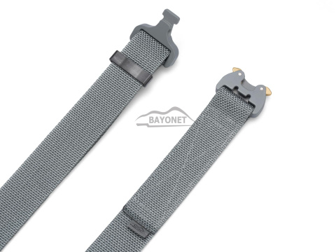 Belt medium-stiff COMBAT Gray width of 38mm with metal buckle Cobra® 9kN Universal size 70-120cm