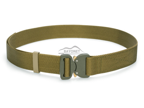 Belt medium-stiff COMBAT Khaki (Dark Coyote) width of 38mm with metal buckle Cobra® 9kN Universal size 70-120cm