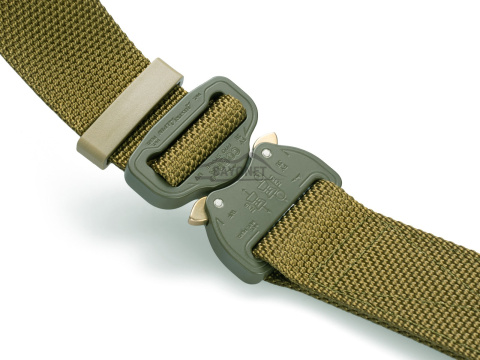 Belt medium-stiff COMBAT Khaki (Dark Coyote) width of 38mm with metal buckle Cobra® 9kN Universal size 70-120cm