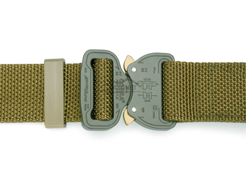 Belt medium-stiff COMBAT Khaki (Dark Coyote) width of 38mm with metal buckle Cobra® 9kN Universal size 70-120cm