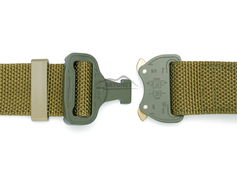 Belt medium-stiff COMBAT Khaki (Dark Coyote) width of 38mm with metal buckle Cobra® 9kN Universal size 70-120cm