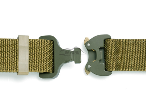 Belt medium-stiff COMBAT Khaki (Dark Coyote) width of 38mm with metal buckle Cobra® 9kN Universal size 70-120cm