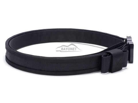 Tactical belt for carrying weapons and ammunition® STORM Black 2-layer with PALS for MOLLE Cobra® D-ring 18kN