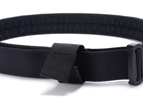 Tactical belt for carrying weapons and ammunition® STORM Black 2-layer with PALS for MOLLE Cobra® D-ring 18kN