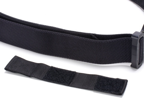 Tactical belt for carrying weapons and ammunition® STORM Black 2-layer with PALS for MOLLE Cobra® D-ring 18kN