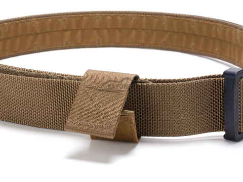 Tactical belt for carrying weapons and ammunition® STORM Coyote Brown 2-layer with PALS for MOLLE Cobra® D-ring 18kN