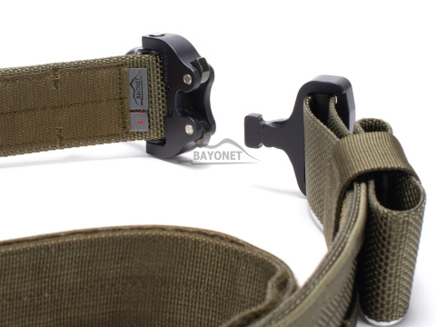 Tactical belt for carrying weapons and ammunition® STORM Ranger Green 2-layer with PALS for MOLLE Cobra® D-ring 18kN