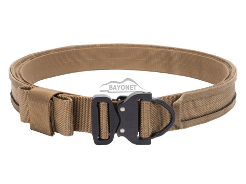 Tactical belt for carrying weapons and ammunition® STORM PROFESSIONAL Coyote Brown 2-layer with PALS for MOLLE Cobra® Dring 18kN