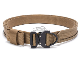 Tactical belt for carrying weapons and ammunition® STORM PROFESSIONAL Coyote Brown 2-layer with PALS for MOLLE Cobra® Dring 18kN