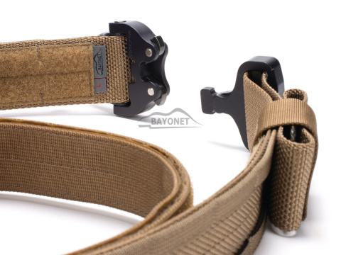 Tactical belt for carrying weapons and ammunition® STORM PROFESSIONAL Coyote Brown 2-layer with PALS for MOLLE Cobra® Dring 18kN