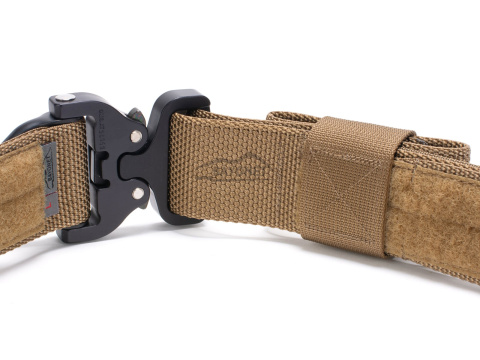 Tactical belt for carrying weapons and ammunition® STORM PROFESSIONAL Coyote Brown 2-layer with PALS for MOLLE Cobra® Dring 18kN