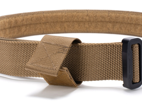 Tactical belt for carrying weapons and ammunition® STORM PROFESSIONAL Coyote Brown 2-layer with PALS for MOLLE Cobra® Dring 18kN