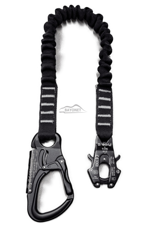 Tactical lanyard Fix Black without certificate for entire product with certificate for each element of length to choose