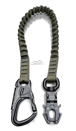 Tactical lanyard Twist Ranger Green without certificate for the entire product with certificate for elements length to choose