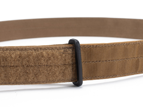 Belt soft INNER Coyote Brown 38mm sewn-on Velcro® hooks (hard)