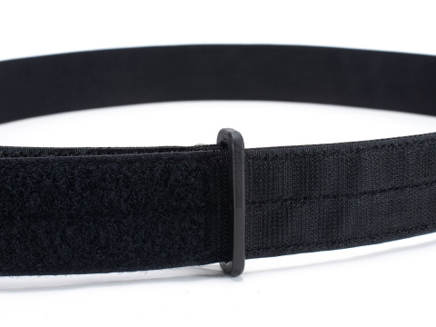 Belt soft INNER Black 38mm sewn-on Velcro® hooks (hard)