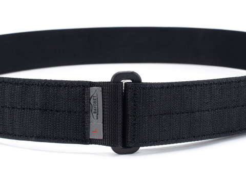 Belt soft INNER Black 38mm sewn-on Velcro® hooks (hard)