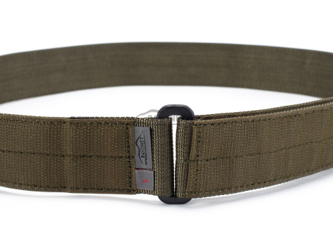 Belt soft INNER Ranger Green 38mm sewn-on Velcro® hooks (hard)