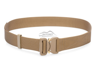 Belt soft OUTDOOR Coyote Brown 38mm wide with Cobra® 9kN flat metal buckle Universal size 70-120cm