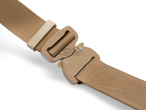 Belt soft OUTDOOR Coyote Brown 38mm wide with Cobra® 9kN flat metal buckle Universal size 70-120cm