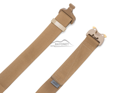 Belt soft OUTDOOR Coyote Brown 38mm wide with Cobra® 9kN flat metal buckle Universal size 70-120cm