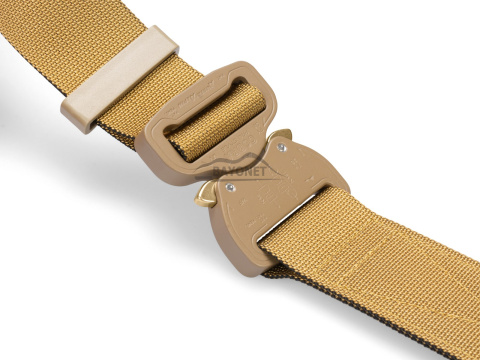 Belt soft OUTDOOR Coyote (Gold) 38mm wide with Cobra® 9kN flat metal buckle Universal size 70-120cm