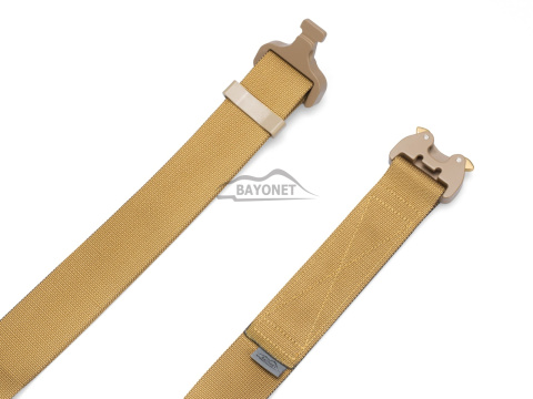 Belt soft OUTDOOR Coyote (Gold) 38mm wide with Cobra® 9kN flat metal buckle Universal size 70-120cm