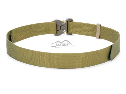 Belt soft OUTDOOR Khaki (Dark Coyote) 38mm wide with Cobra® 9kN flat metal buckle Universal size 70-120cm