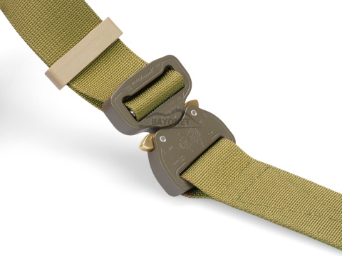 Belt soft OUTDOOR Khaki (Dark Coyote) 38mm wide with Cobra® 9kN flat metal buckle Universal size 70-120cm