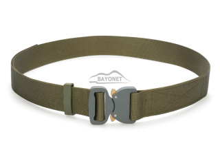 Belt soft OUTDOOR Ranger Green 38mm wide with Cobra® 9kN flat metal buckle Universal size 70-120cm